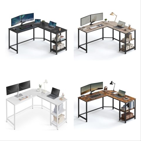 Dämmerglanz L  veida rakstāmgalds ar plauktiem