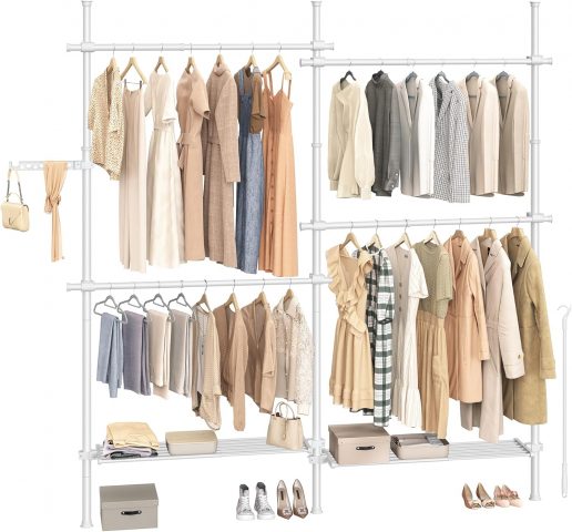 Pielāgojama garderobes sistēma- vairāk vietas, vairāk kārtības!