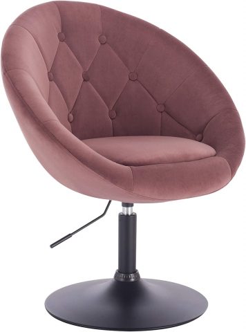 Stern grozāms krēsls samta apdarē.