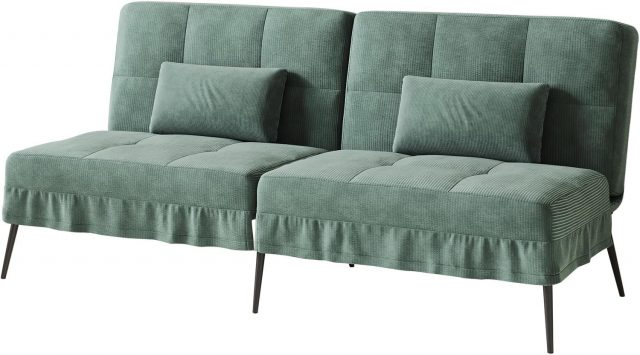 Daudzfunkcionāla izvelkamā dīvāngulta (zaļa)