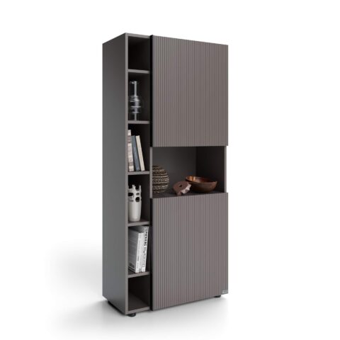 Modulārs grāmatu plaukts ar Cannetato durvīm (ražots Itālijā)